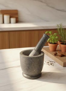 Home Accessories: Stone Pestal and Mortar
