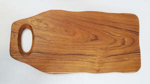 Wavy Teak Bread & Cheese Board