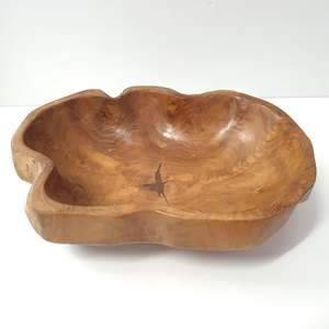Cemong Teak Rustic Bowl 35cm