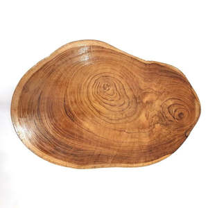 Home Accessories: Teak Slab Bread & Cheese Board
