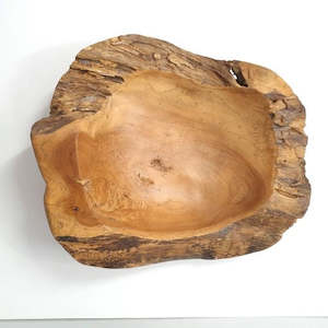 Home Accessories: Arosi Teak Rustic Bowl 40cm