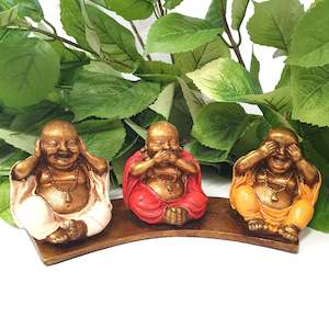 HEAR/SEE/SPEAK HAPPY BUDDHAS