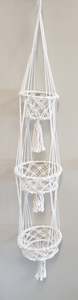 Pot Plant Hangers Holders: Macrame Pot Plant Hanger 3 Tier  Special 50 % Off