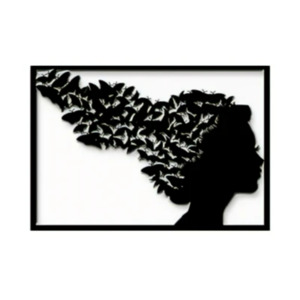 Butterflies Head Metal Wall Art  Special 50 % Off