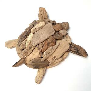 Wall Art Affirmations Hangings: Drift Wood Turtle Wall Art  Special 50 % Off