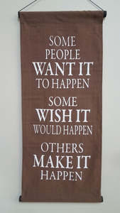 Wall Art Affirmations Hangings: HANGING AFFIRMATION SOME PEOPLE MOCCA