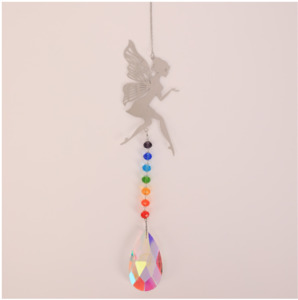 Crystals And Votex Wind Spinners: Hanging Sun Catcher Fairy