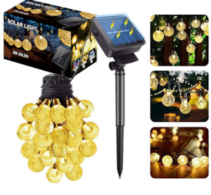 Windchimes Outdoors: 20 Solar Fairy Lights White
