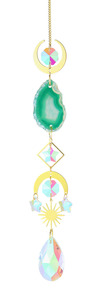 Crystals And Votex Wind Spinners: Hanging Crystal Agate Sun