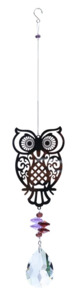 Crystals And Votex Wind Spinners: Hanging Sun Catcher Owl