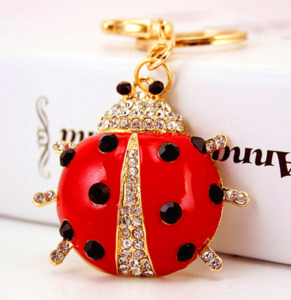 Keyrings: Diamante Key Ring Lady Bird