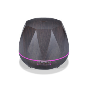 Aroma Diffuser Ultra Sonic Hexagon Dark Wood