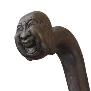 Walking Sticks: Carved Walking Stick Buddha  90cm