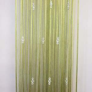 Beaded Fly Screen String Curtain 1 m x 2 m-Green