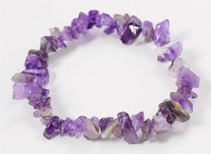 Crystal Chip Bracelet Amethyst