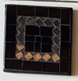 Home Accessories: Mosaic Coasters S/4 Black