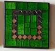 Home Accessories: Mosaic Coasters S/4 Green