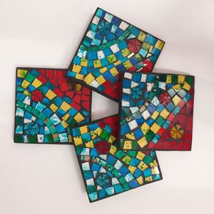 Hunder Mosaic Coasters S/4