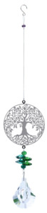 Crystals And Votex Wind Spinners: Hanging Sun Catcher Tree of Life