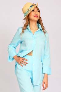 Rosetta Moda Positano Positiamo Collection: Pure Linen Shirt Sorrento - PosiTiamo