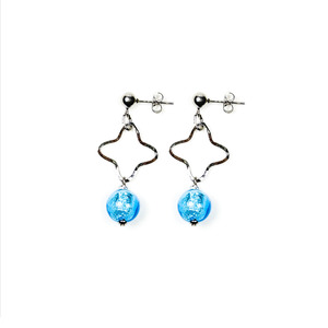 Murano Glass Jewellery In Italy: Murano Glass Earrings Tulipano - Antica Murrina Venezia