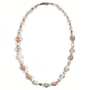 Murano Glass Long Necklace Aida Pink - Antica Murrina Venezia