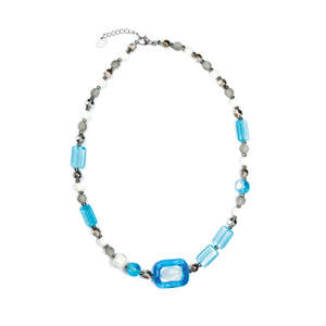 Murano Glass Necklace Lido Blue - Antica Murrina Venezia