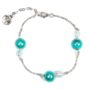 Murano Glass Jewellery In Italy: Murano Glass Bracelet Sant'Elena Turchese - Antica Murrina Venezia