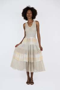 Handmade Linen Dress Benedetta Beige - Marilu