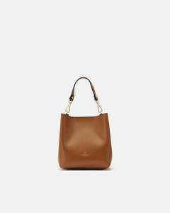 Handmade Genuine Leather Small Bucket Alice Lion - Cuoieria Fiorentina