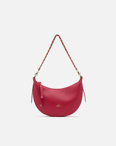 Genuine Leather Small Hobo Bag Eva Fucsia- Cuoieria Fiorentina