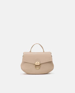 Genuine Leather Small Flap Bag Jess Avorio - Cuoieria Fiorentina