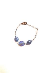 Murano Glass Jewellery In Italy: Murano Glass Bracelet Reflex Blue- Antica Murrina Venezia