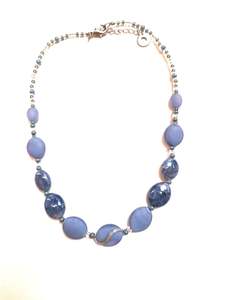 Murano Glass Necklace Reflex Blue- Antica Murrina Venezia