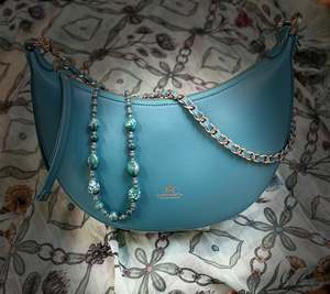 Genuine Leather Small Hobo Bag Eva Tonic - Cuoieria Fiorentina