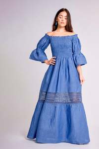 Pure Linen Dress Sirena  - PosiTiamo