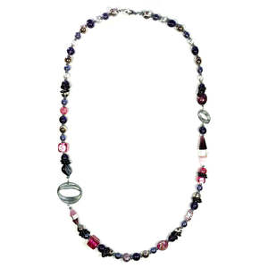 Murano Glass Long Necklace Earth Pink - Antica Murrina Venezia