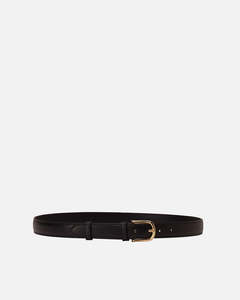 Cuoieria Fiorentina: Genuine Leather Belt Black - Cuoieria Fiorentina