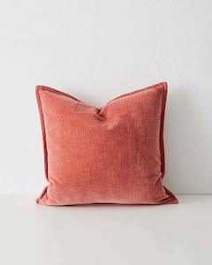 Cushion: Weave Home Nova Velvet Cushion - Rosewater | 50 x 50cm