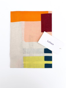 Tea Towel: Cut Outs Linen Tea towel, by Lettuce | 100% Linen