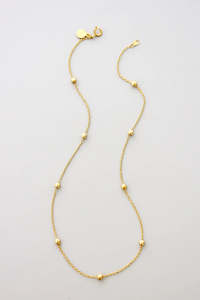 David Aubrey: David Aubrey Gold Bobble Necklace