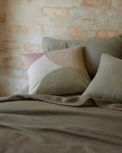 Quilt Covers: Ravello Linen Quilt Cover - Caper | Weave Home Bed Linen