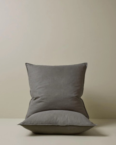 Pillowcases: Ravello Pillowcase Pair - Charcoal | Standard, King or Euro Size