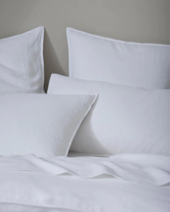 Ravello Pillowcase Pair - White | Standard, King or Euro Size