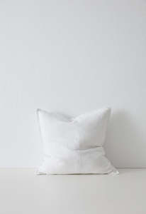 Weave Home European Linen Como Cushion - Snow | Three Sizes