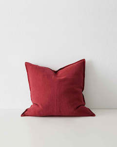 Weave Home European Linen Como Cushion - Rhubarb | Three Sizes