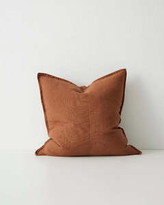 Weave Home European Linen Como Cushion - Tobacco | Three Sizes