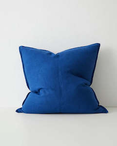 Weave Home European Linen Como Cushion  - Cobalt | Three Sizes