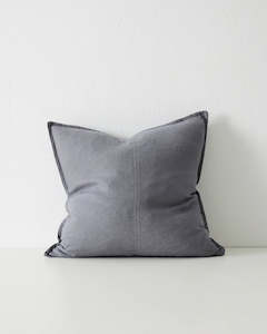 Weave Home European Linen Como Cushion - Smoke | Three Sizes