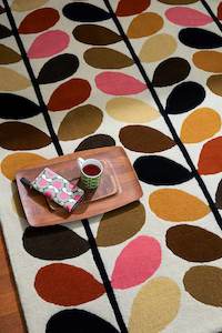 Orla Kiely: Orla Kiely Multi Stem Rug - Autumn | 100% Wool Designer Floor Rug